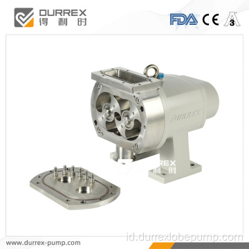 Pompa lobus rotary inlet persegi panjang dengan 3A/FDA